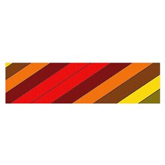 Abstract Bright Stripes Satin Scarf (oblong)