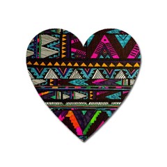 Cute Hipster Elephant Backgrounds Heart Magnet by BangZart