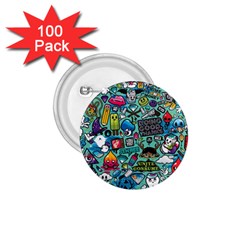 Comics 1 75  Buttons (100 Pack)  by BangZart