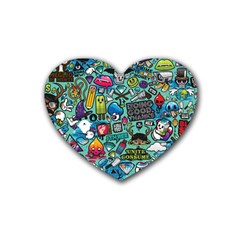 Comics Rubber Coaster (heart)  by BangZart