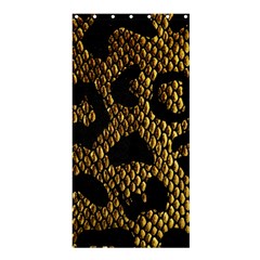 Metallic Snake Skin Pattern Shower Curtain 36  X 72  (stall)  by BangZart