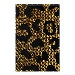 Metallic Snake Skin Pattern Shower Curtain 48  X 72  (small)  by BangZart