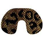 Metallic Snake Skin Pattern Travel Neck Pillows Front