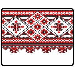 Consecutive Knitting Patterns Vector Double Sided Fleece Blanket (medium)  by BangZart