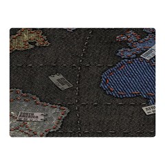 World Map Double Sided Flano Blanket (mini) 