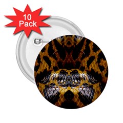 Textures Snake Skin Patterns 2 25  Buttons (10 Pack)  by BangZart