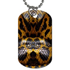 Textures Snake Skin Patterns Dog Tag (one Side) by BangZart