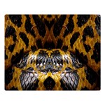 Textures Snake Skin Patterns Double Sided Flano Blanket (Large)  Blanket Back