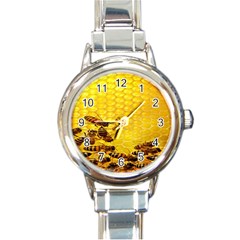 Sweden Honey Round Italian Charm Watch by BangZart