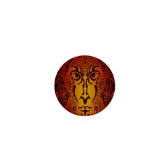 Lion Man Tribal 1  Mini Magnets by BangZart