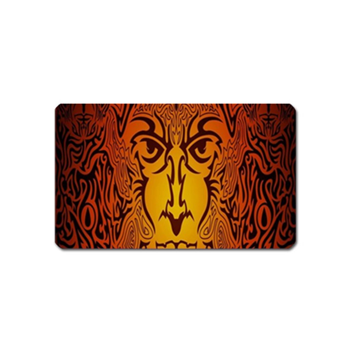 Lion Man Tribal Magnet (Name Card)