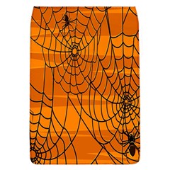 Vector Seamless Pattern With Spider Web On Orange Flap Covers (l) 