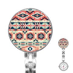 Aztec Pattern Copy Stainless Steel Nurses Watch