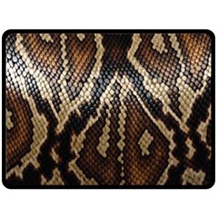 Snake Skin O Lay Double Sided Fleece Blanket (large) 