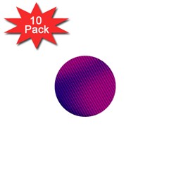 Purple Pink Dots 1  Mini Buttons (10 Pack)  by BangZart