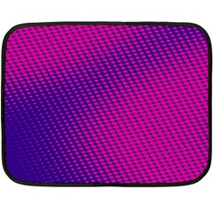 Purple Pink Dots Double Sided Fleece Blanket (mini)  by BangZart