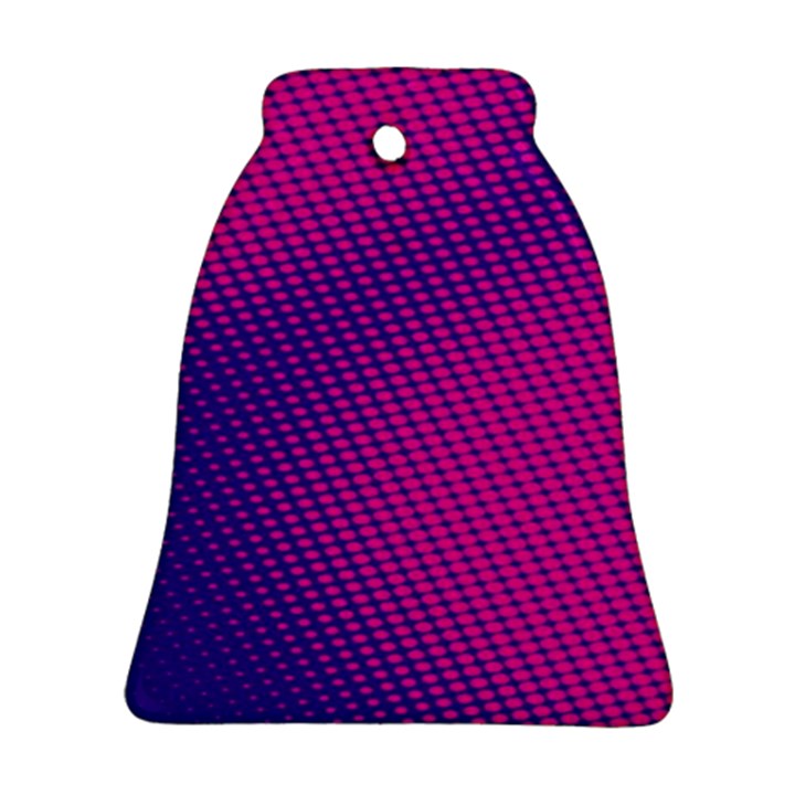 Purple Pink Dots Ornament (Bell)