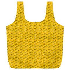 Yellow Dots Pattern Full Print Recycle Bags (l) 