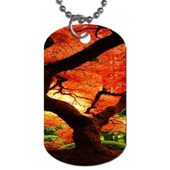 Maple Tree Nice Dog Tag (two Sides) by BangZart