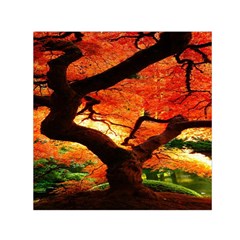 Maple Tree Nice Small Satin Scarf (square)