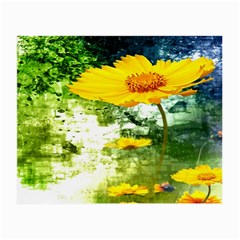 Yellow Flowers Small Glasses Cloth by BangZart