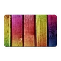 Colourful Wood Painting Magnet (rectangular) by BangZart