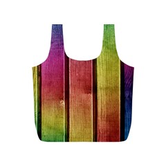 Colourful Wood Painting Full Print Recycle Bags (s) 