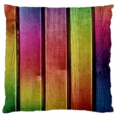 Colourful Wood Painting Standard Flano Cushion Case (two Sides)