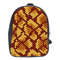 Snake Skin Pattern Vector School Bags (xl) 