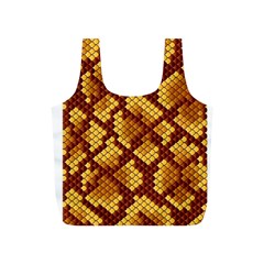 Snake Skin Pattern Vector Full Print Recycle Bags (s) 