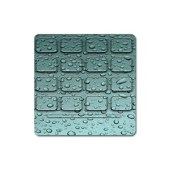 Water Drop Square Magnet by BangZart