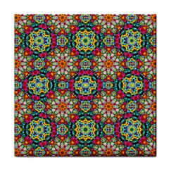 Jewel Tiles Kaleidoscope Face Towel