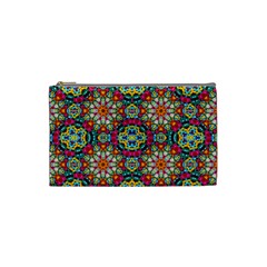 Jewel Tiles Kaleidoscope Cosmetic Bag (small)  by WolfepawFractals