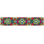 Jewel Tiles Kaleidoscope Flano Scarf (Large) Front