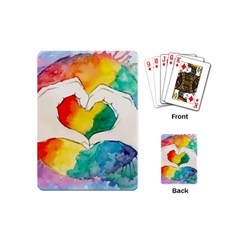 Pride Love Playing Cards (mini)  by LimeGreenFlamingo