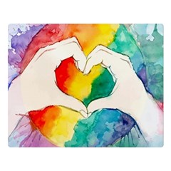 Pride Love Double Sided Flano Blanket (large)  by LimeGreenFlamingo