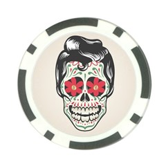 Man Sugar Skull Poker Chip Card Guard (10 Pack)
