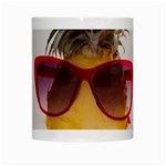 Pineapple With Sunglasses White Mugs Center