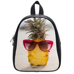 Pineapple With Sunglasses School Bags (small)  by LimeGreenFlamingo