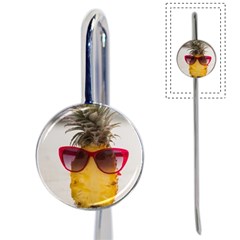 Pineapple With Sunglasses Book Mark by LimeGreenFlamingo