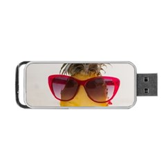 Pineapple With Sunglasses Portable Usb Flash (two Sides) by LimeGreenFlamingo