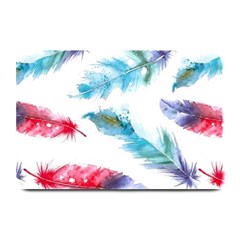 Watercolor Feather Background Plate Mats