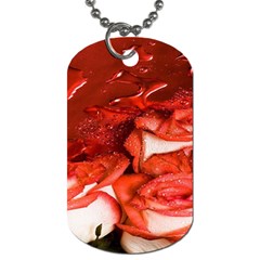 Nice Rose With Water Dog Tag (one Side) by BangZart