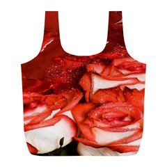 Nice Rose With Water Full Print Recycle Bags (l) 