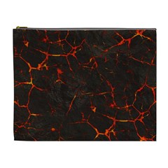 Volcanic Textures Cosmetic Bag (xl) by BangZart