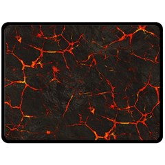 Volcanic Textures Double Sided Fleece Blanket (large) 