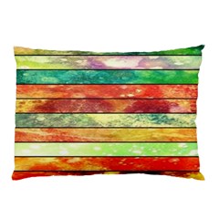 Stripes Color Oil Pillow Case (two Sides) by BangZart