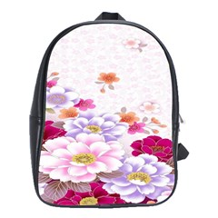 Sweet Flowers School Bags(large) 