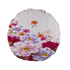 Sweet Flowers Standard 15  Premium Round Cushions