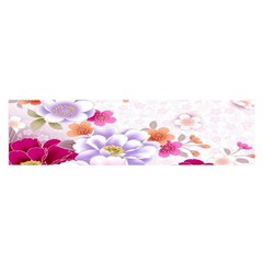 Sweet Flowers Satin Scarf (oblong)